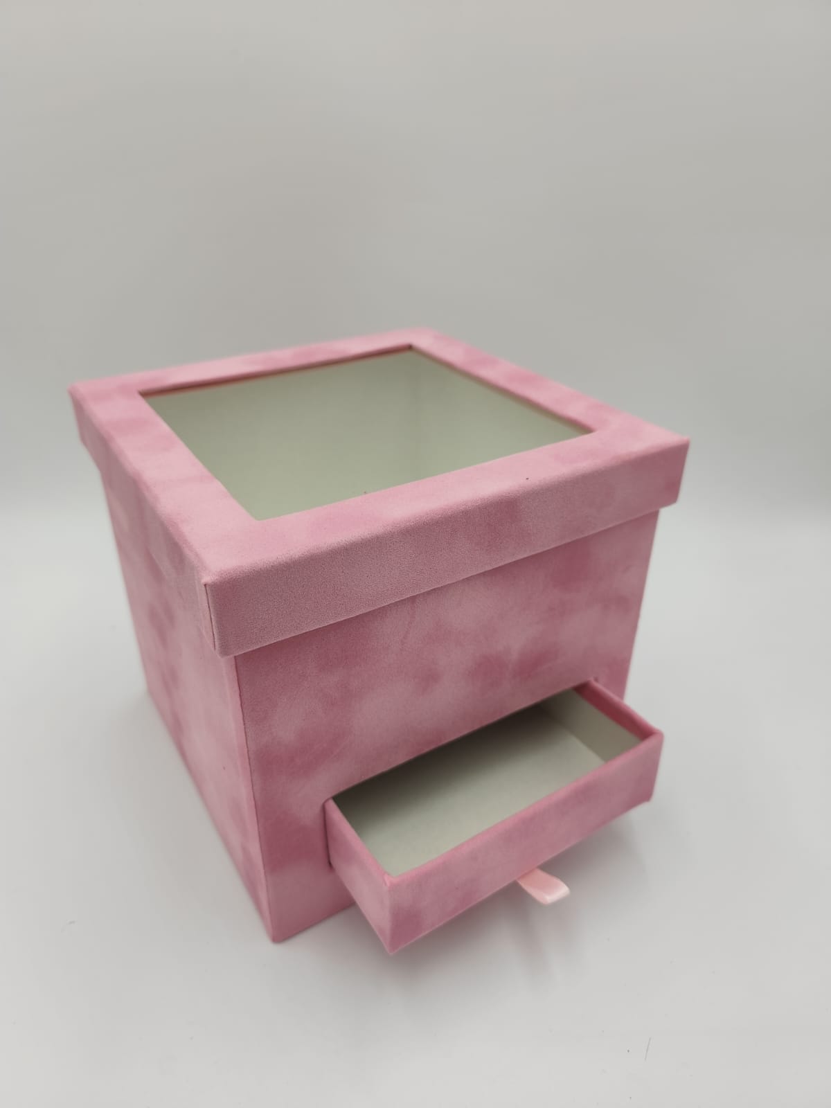 PINK VELVET BOX DRAWER 60AED