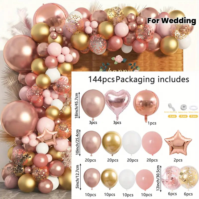 Pink & Gold Balloons